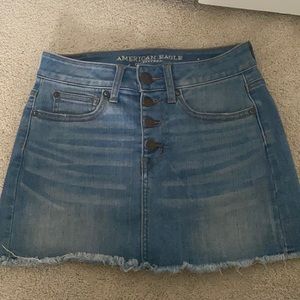 American eagle jean skirt